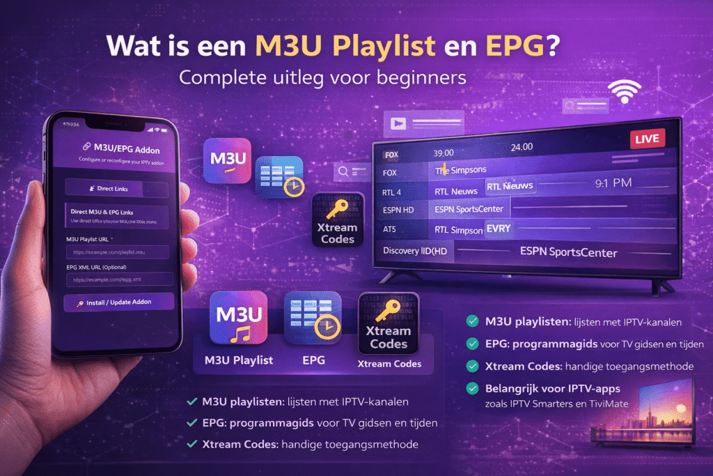 M3U Playlist en EPG